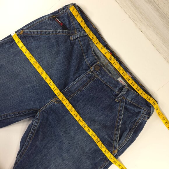 ARIAT FR M4 RELAXED FIT BOOT CUT JEANS MEN'S SIZE 38x30 CAT2 2112 ZIP FLY *FLAWS - Picture 14 of 16